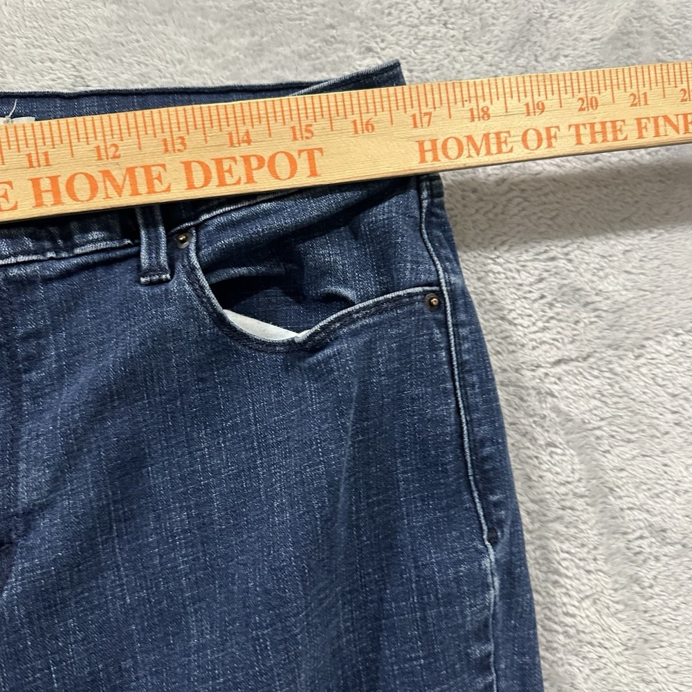 505 Levi's Straight Jeans Women 32 x 30 Mid Rise Blue Western Y2K Baggy - Picture 6 of 9